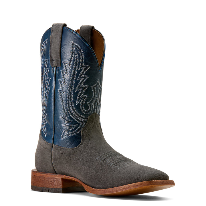 Ariat Mens Iron Grey County Roads Wide Square Toe Cowboy Boots