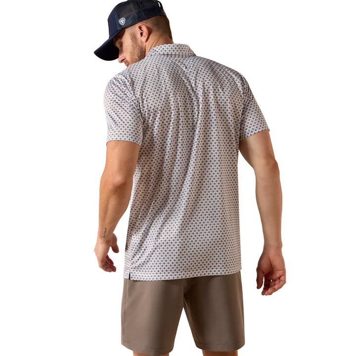 Ariat Mens Multi All Over Print Classic Fit Polo