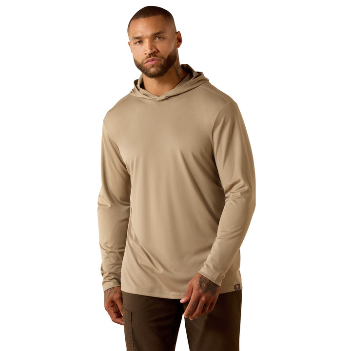 Ariat Mens Rebar Sunblocker Outdoor Hooded Classic Fit Long Sleeve T-Shirt