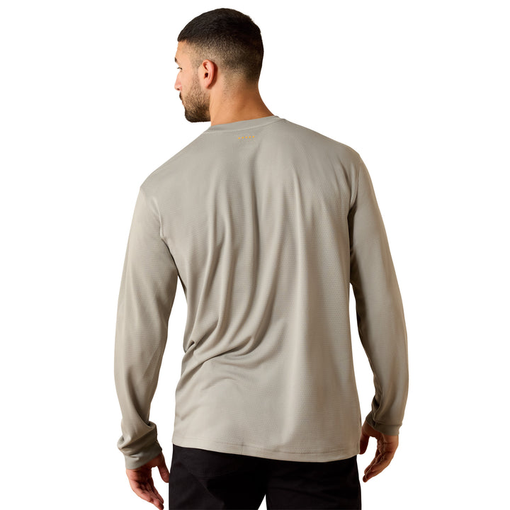 Ariat Mens Grey Rebar Heat Fighter Staple T-Shirt
