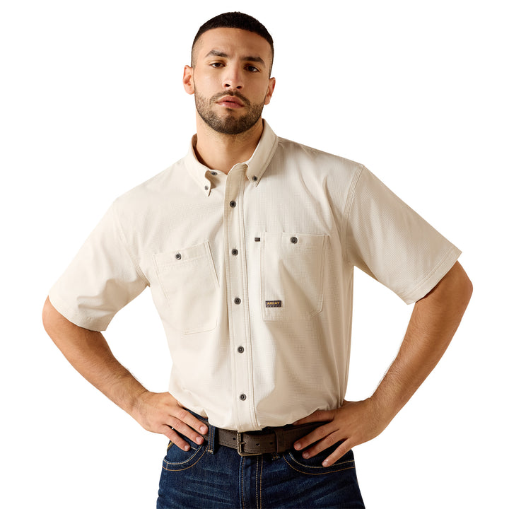 Ariat Mens Rebar Made Tough 360 Airflow Work Shirt