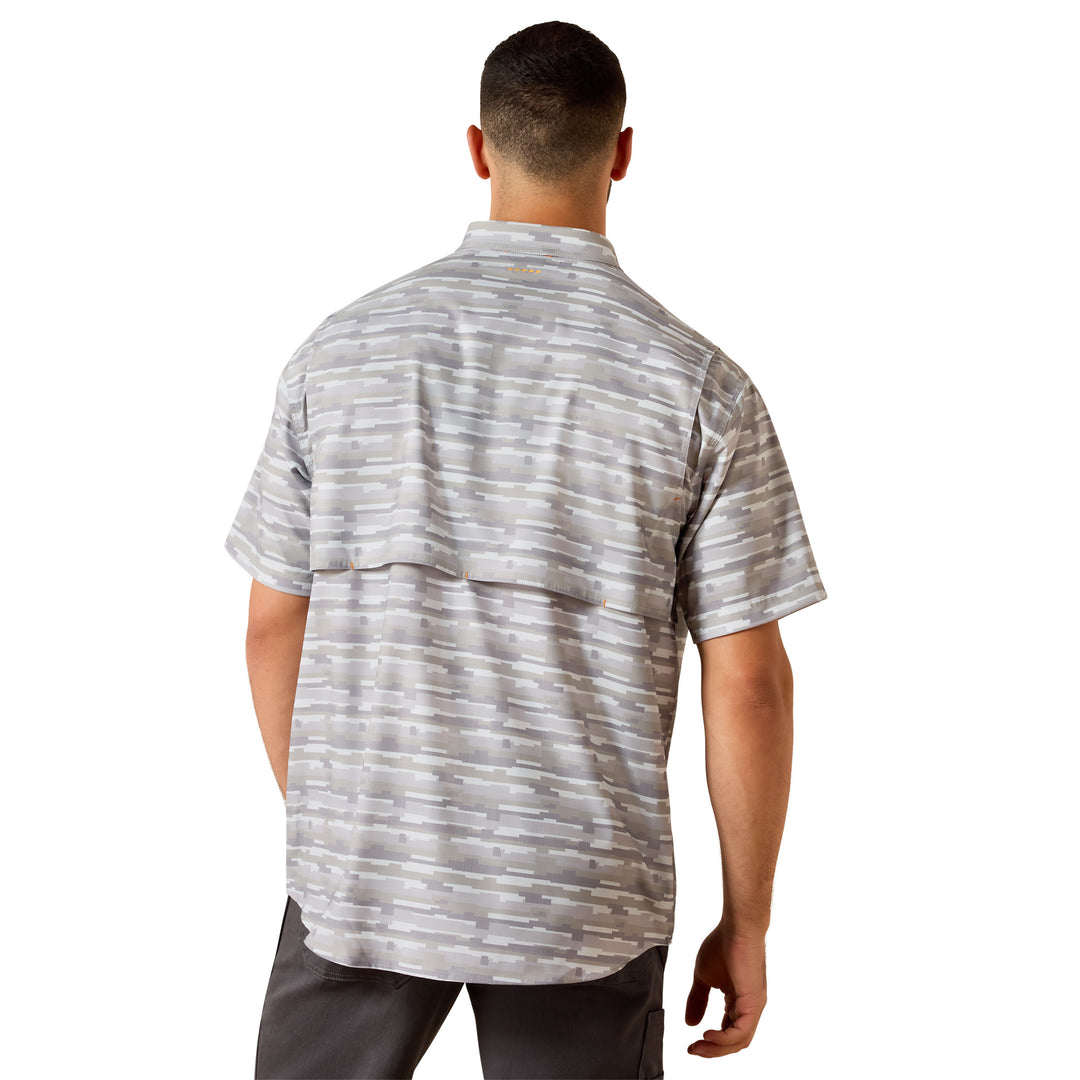 Ariat Mens Printed Rebar Made Tough VentTEK DuraStretch Work Shirt