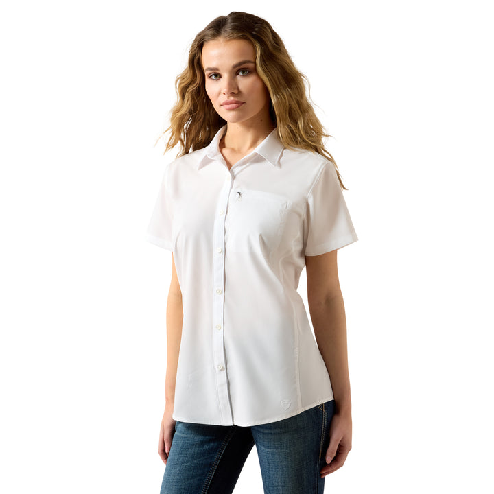 Ariat Womens White VentTEK Short Sleeve Shirt