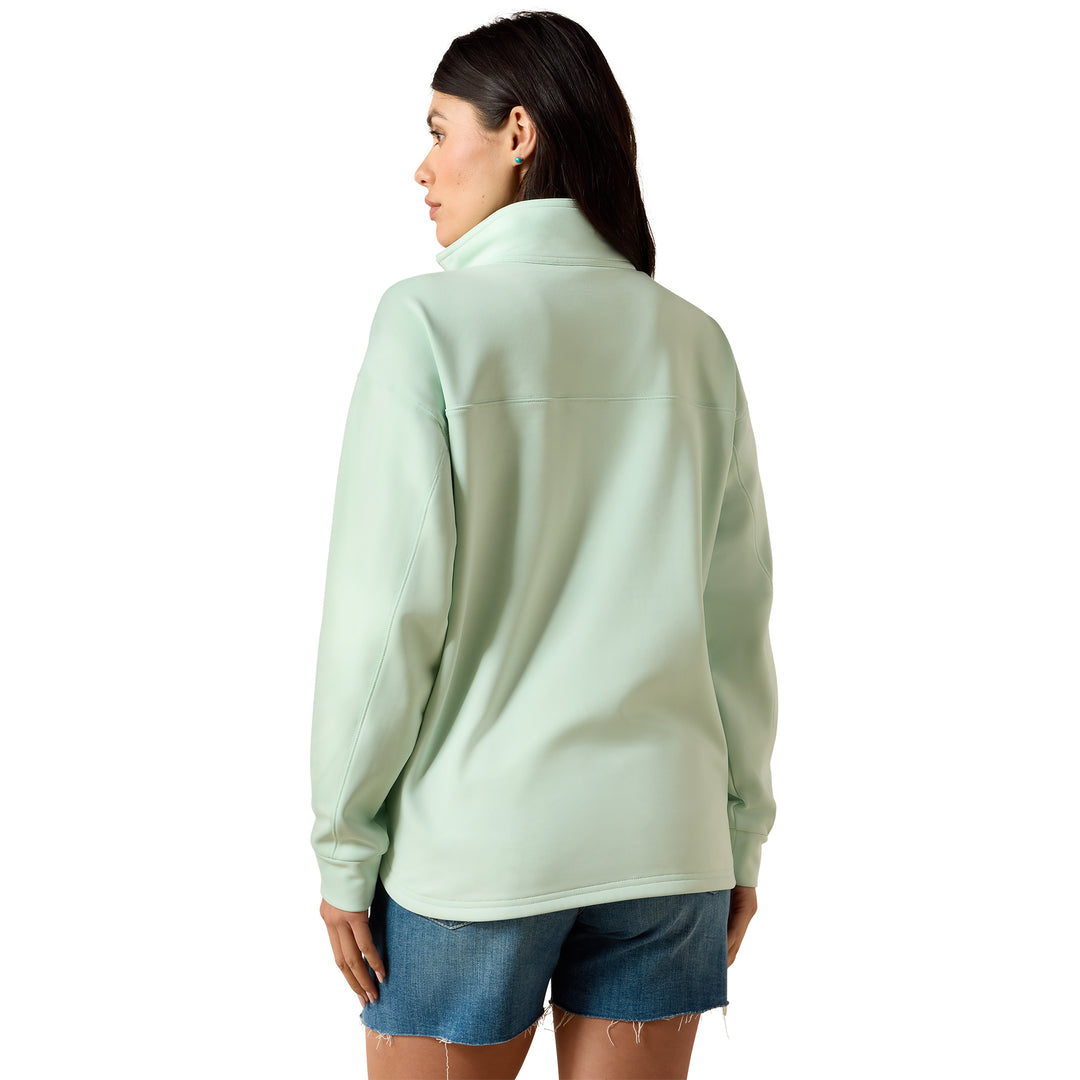 Ariat Womens Aqua Breeze Logo 1/2 Zip Sweatshirt