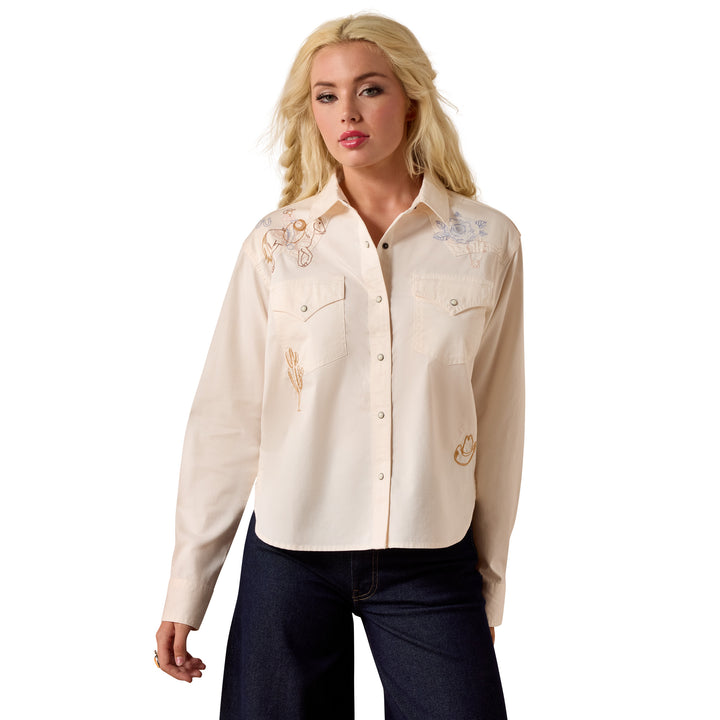 Ariat Womens Ashville Embroidered Snap Shirt