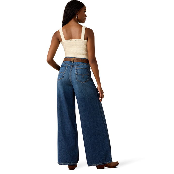 Ariat Womens Ultra High Rise Calamity Comfort Wide Leg Jeans