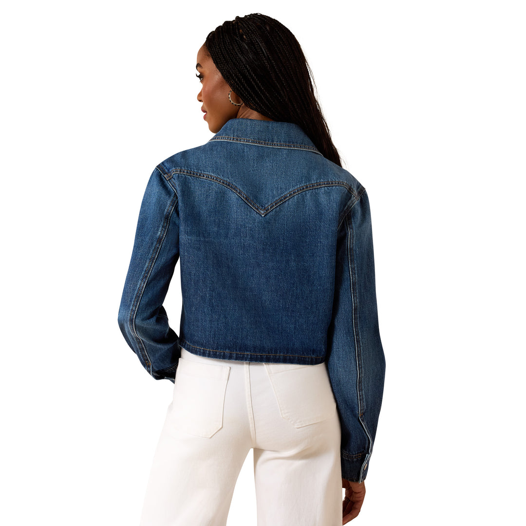 Ariat Womens Denim Cropped Comfort Shirt