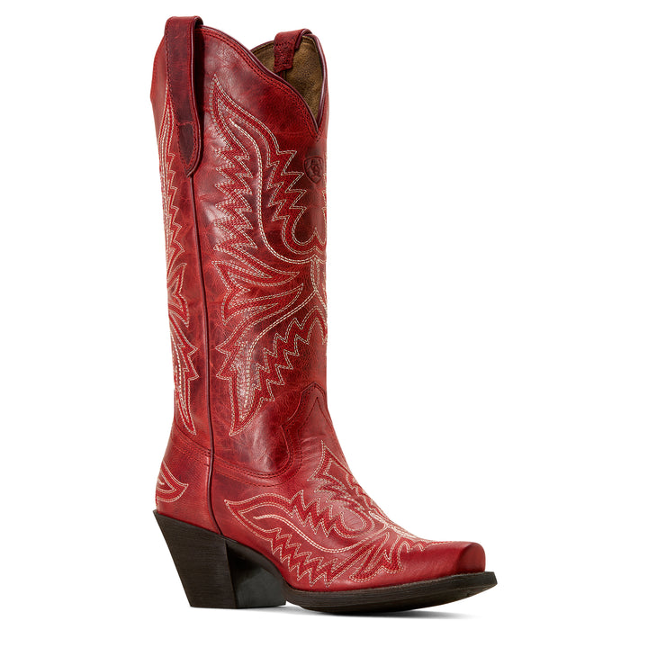 Ariat Womens Red Round Up Collins Western Boots