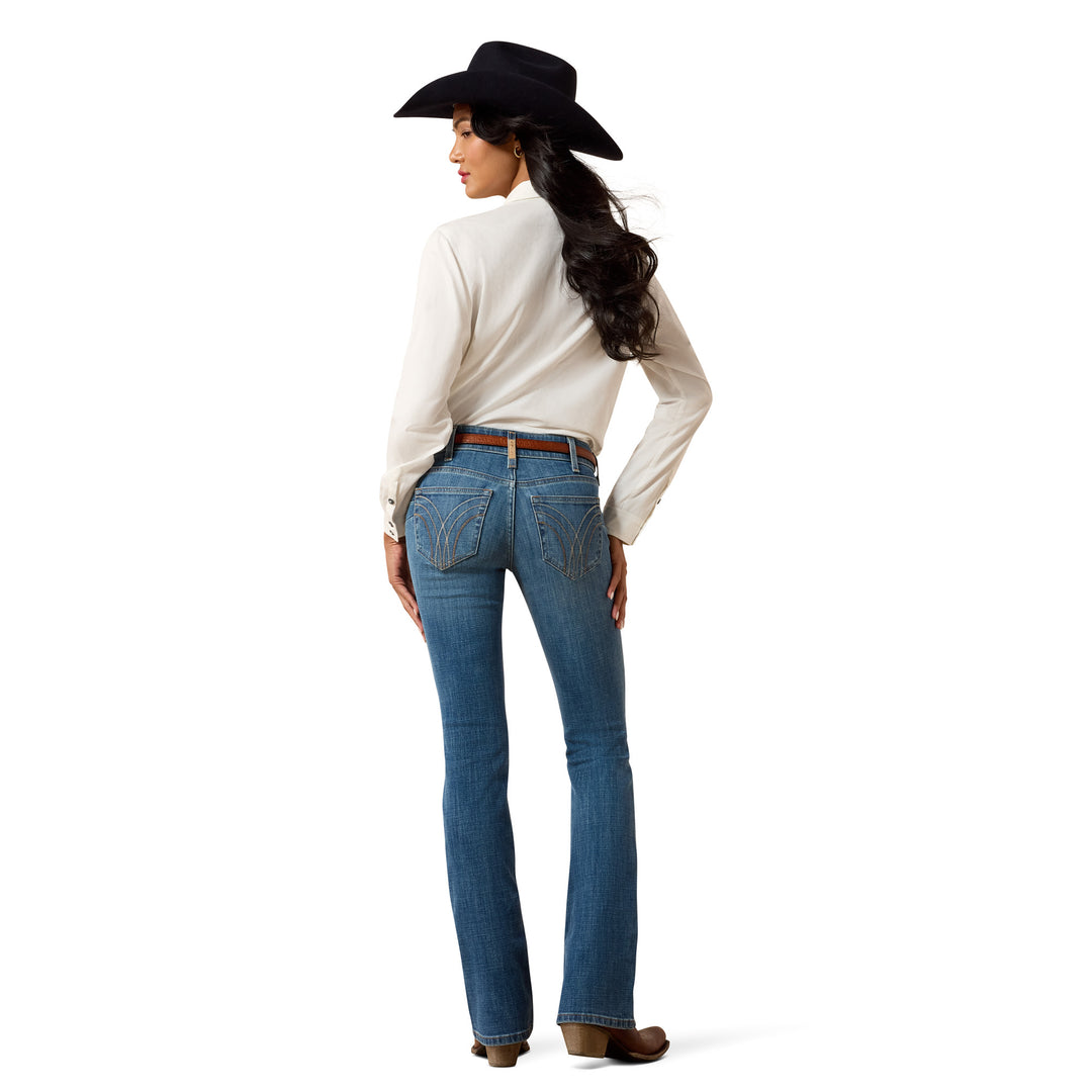 Ariat Womens Mid Rise Esti Boot Cut Jeans