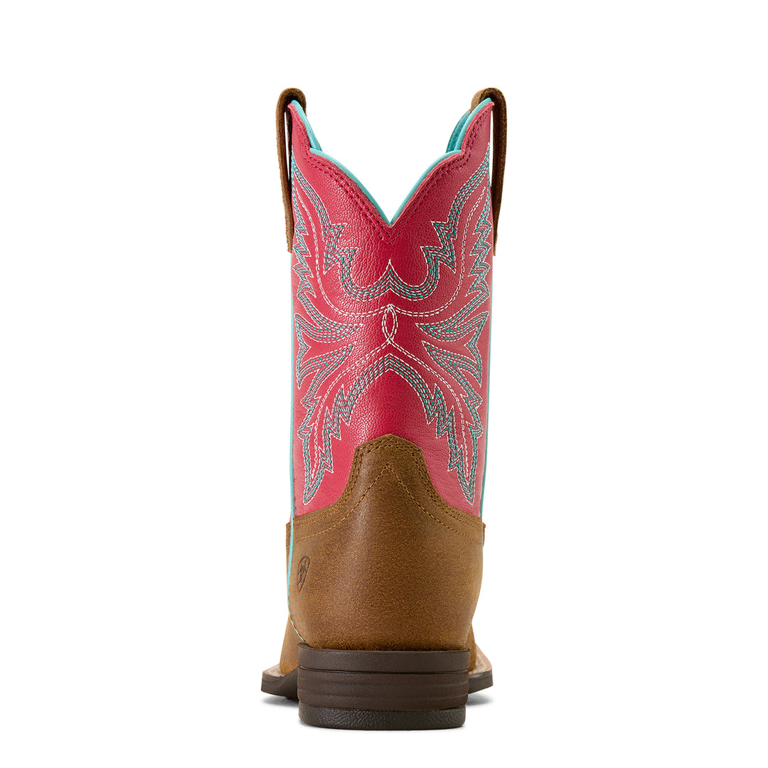 Ariat Girls Westwood Wide Square Toe Western Boots