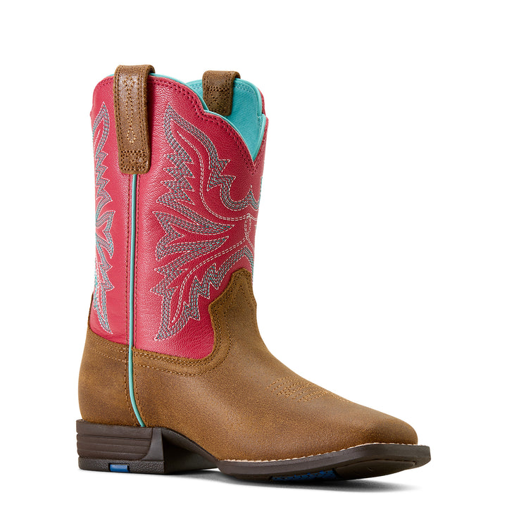 Ariat Girls Westwood Wide Square Toe Western Boots