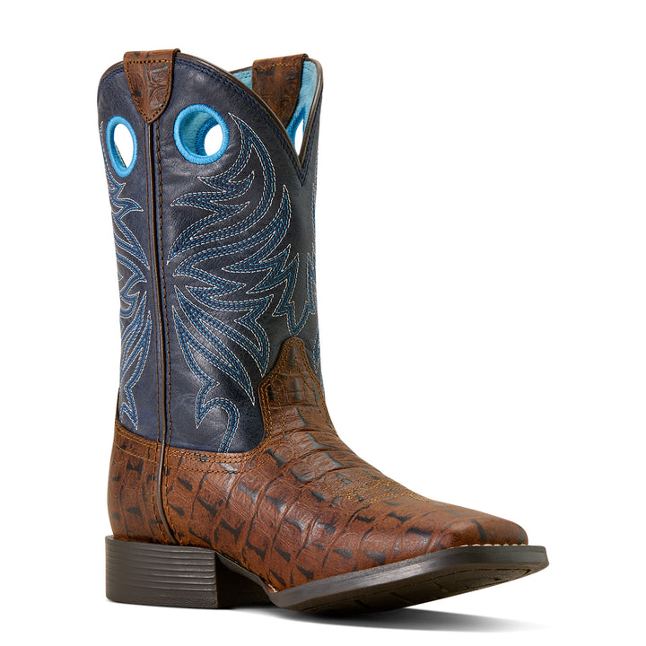 Ariat Boys Knox Wide Square Toe Western Boots