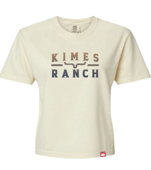 Kimes Ranch Womens Natural Faded Brand T-Shirt