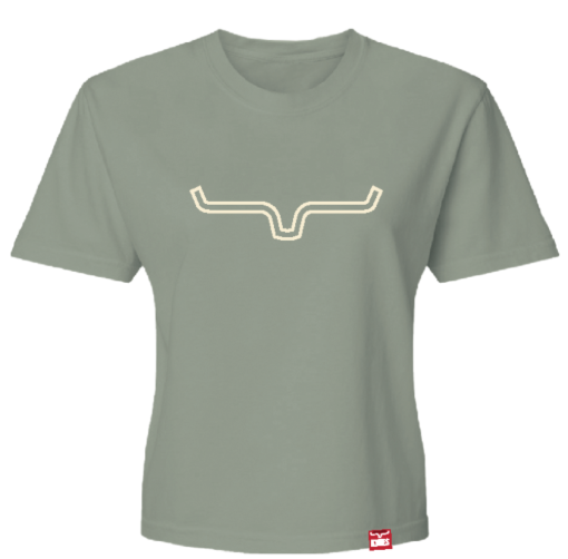Kimes Ranch Womens Sage Outlier Crop T-Shirt