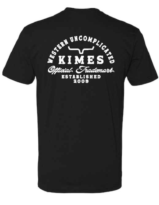 Kimes Ranch Mens Black Heavy Text T-Shirt