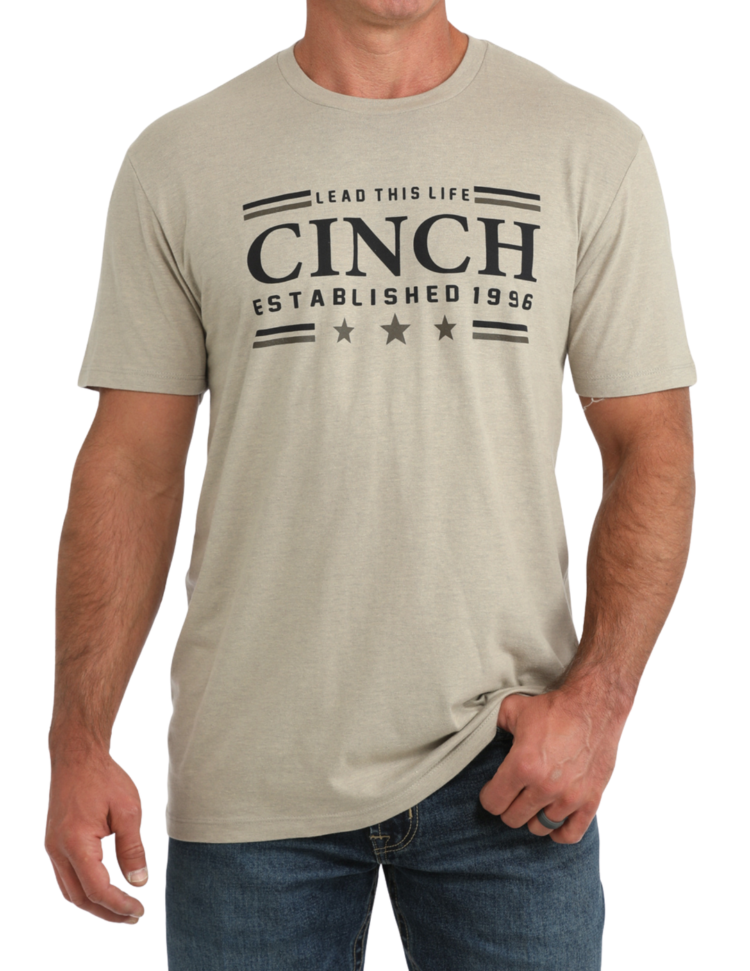 Cinch Mens Tan Graphic T-Shirt