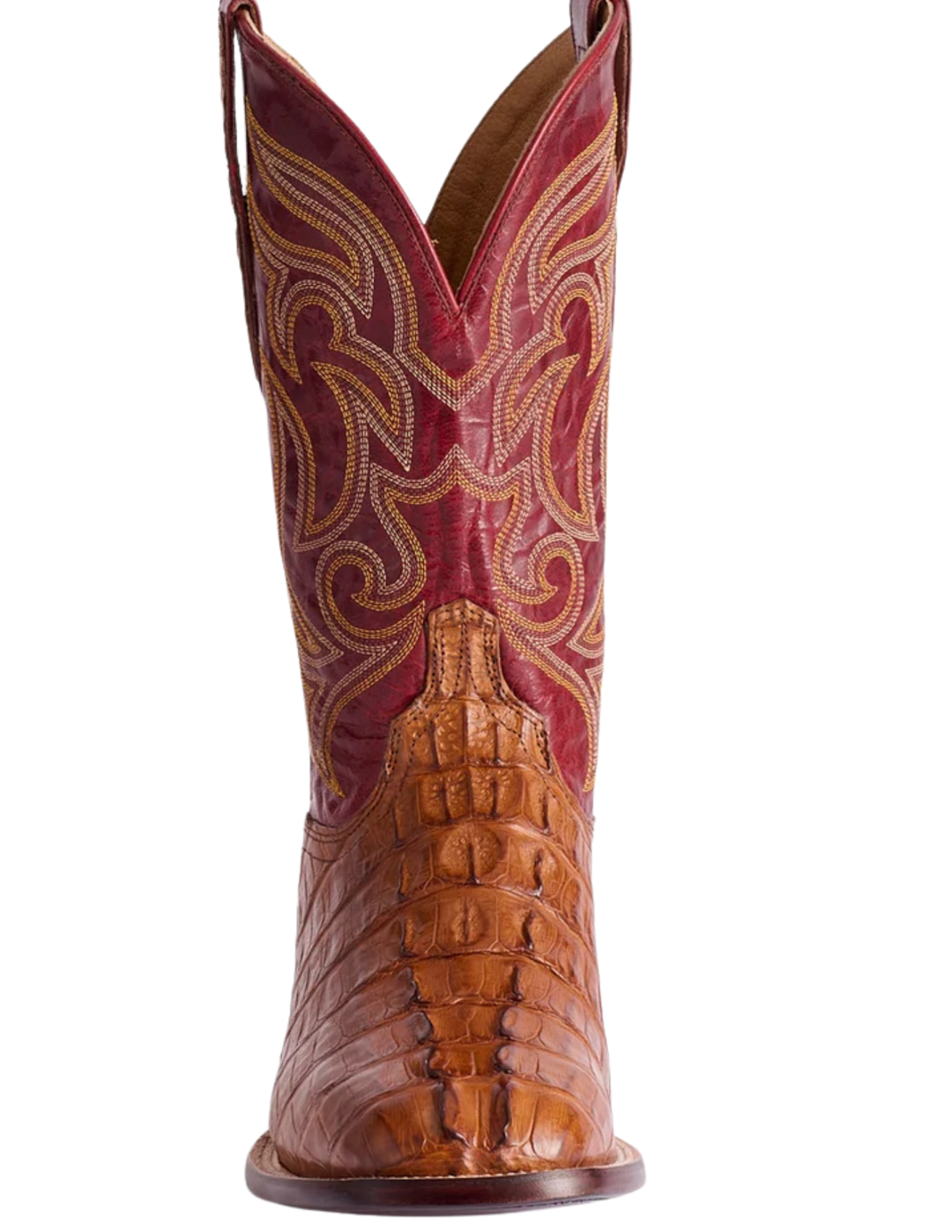 Lucchese Mens Cognac Hendrik Exotic Caiman Boots