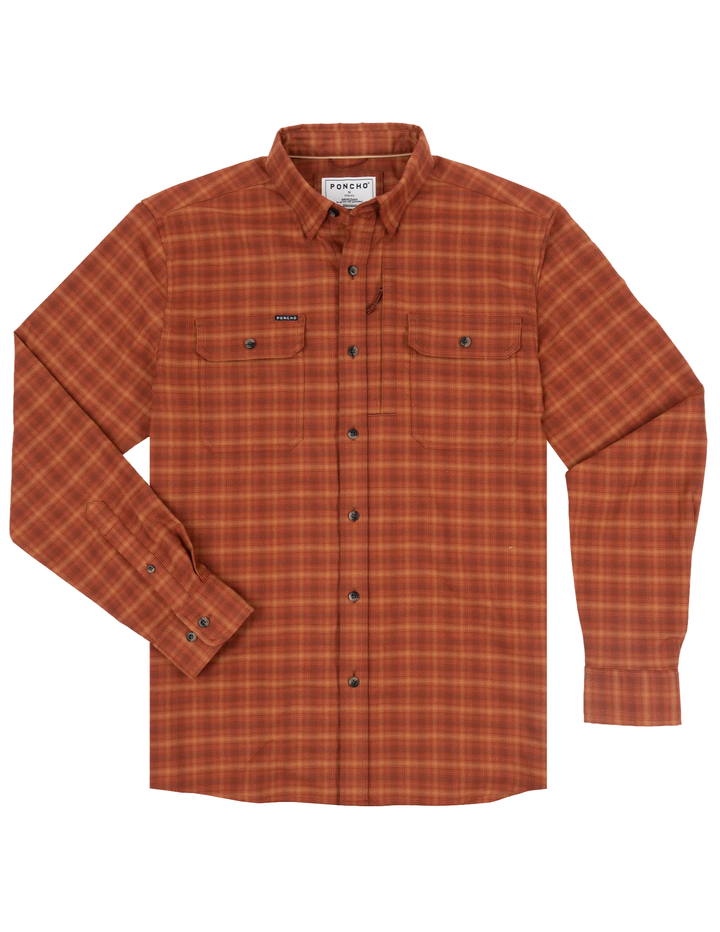 Poncho Mens The Hot Sauce Long Sleeve Flannel