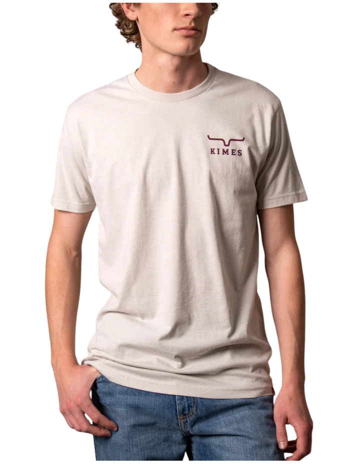 Kimes Ranch Mens Heavy Text Sand T-Shirt