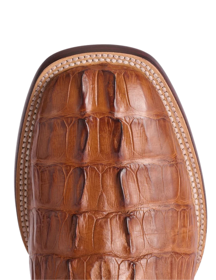 Lucchese Mens Cognac Hendrik Exotic Caiman Boots
