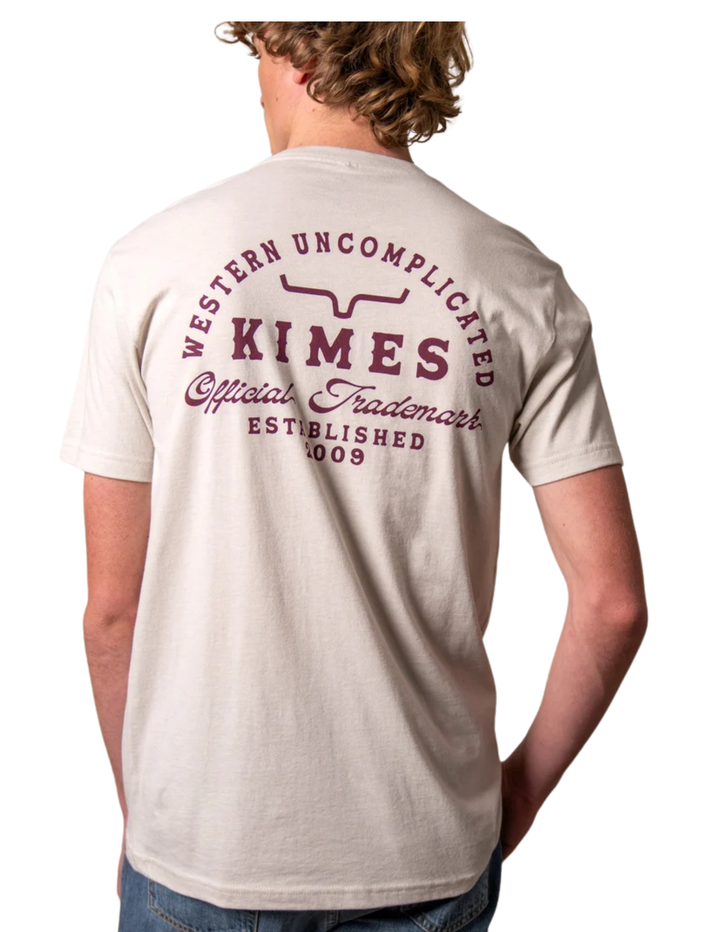 Kimes Ranch Mens Heavy Text Sand T-Shirt