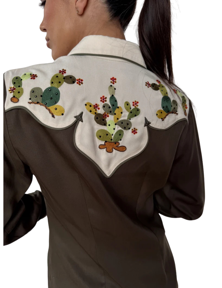 H Bar C Womens Green San Jose Long Sleeve Shirt