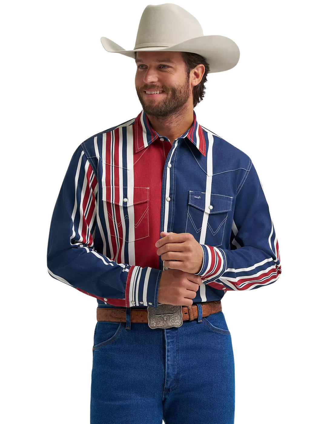 Wrangler Mens Americana Vintage-Inspired Brushpopper Western Snap Shir – Texas Boot Company Wrangler Mens Americana Vintage-Inspired Brushpopper Western Snap Shir – Texas Boot Company
