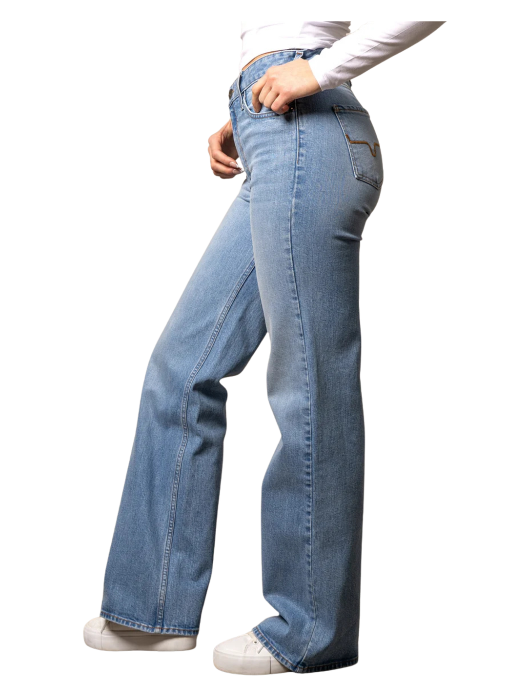 Kimes Ranch Womens Zoey Light Wash High Rise Jeans