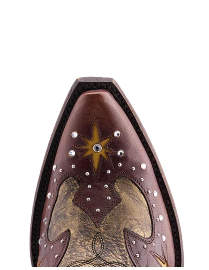 Old Gringo Womens Galactic Buckaroo Copper and Blue Boot