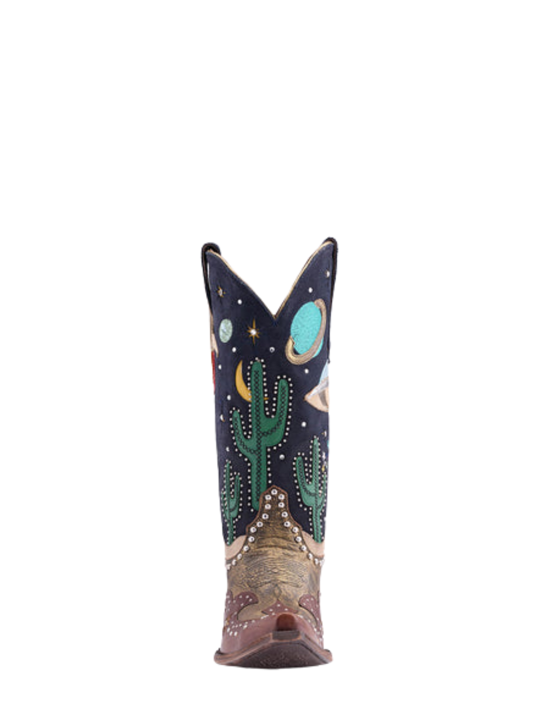 Old Gringo Womens Galactic Buckaroo Copper and Blue Boot