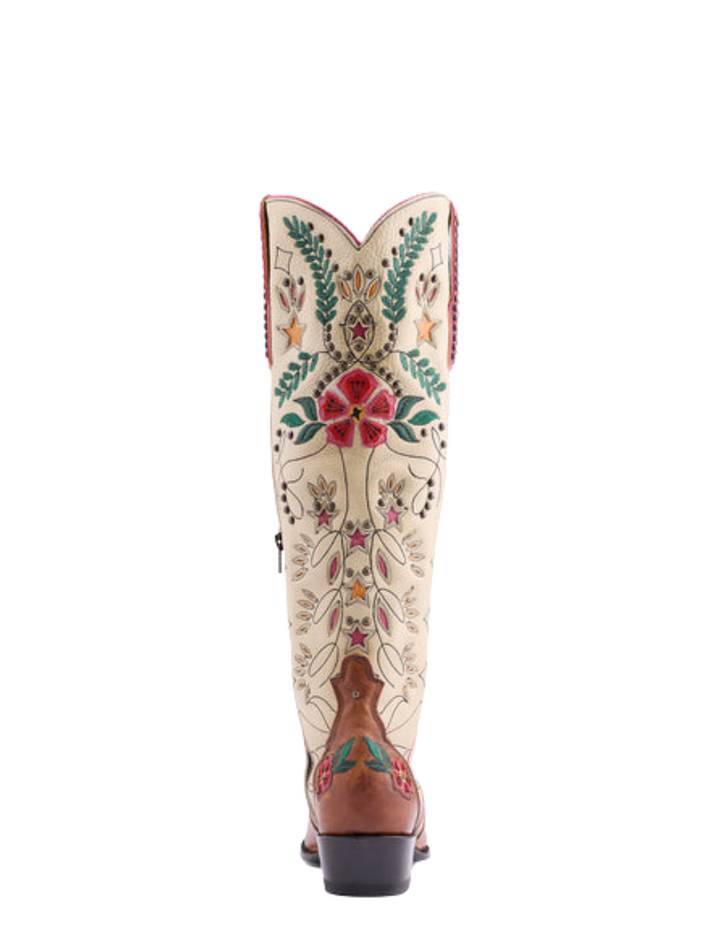 Old Gringo Womens Full Bloom Cream and Nut Boots