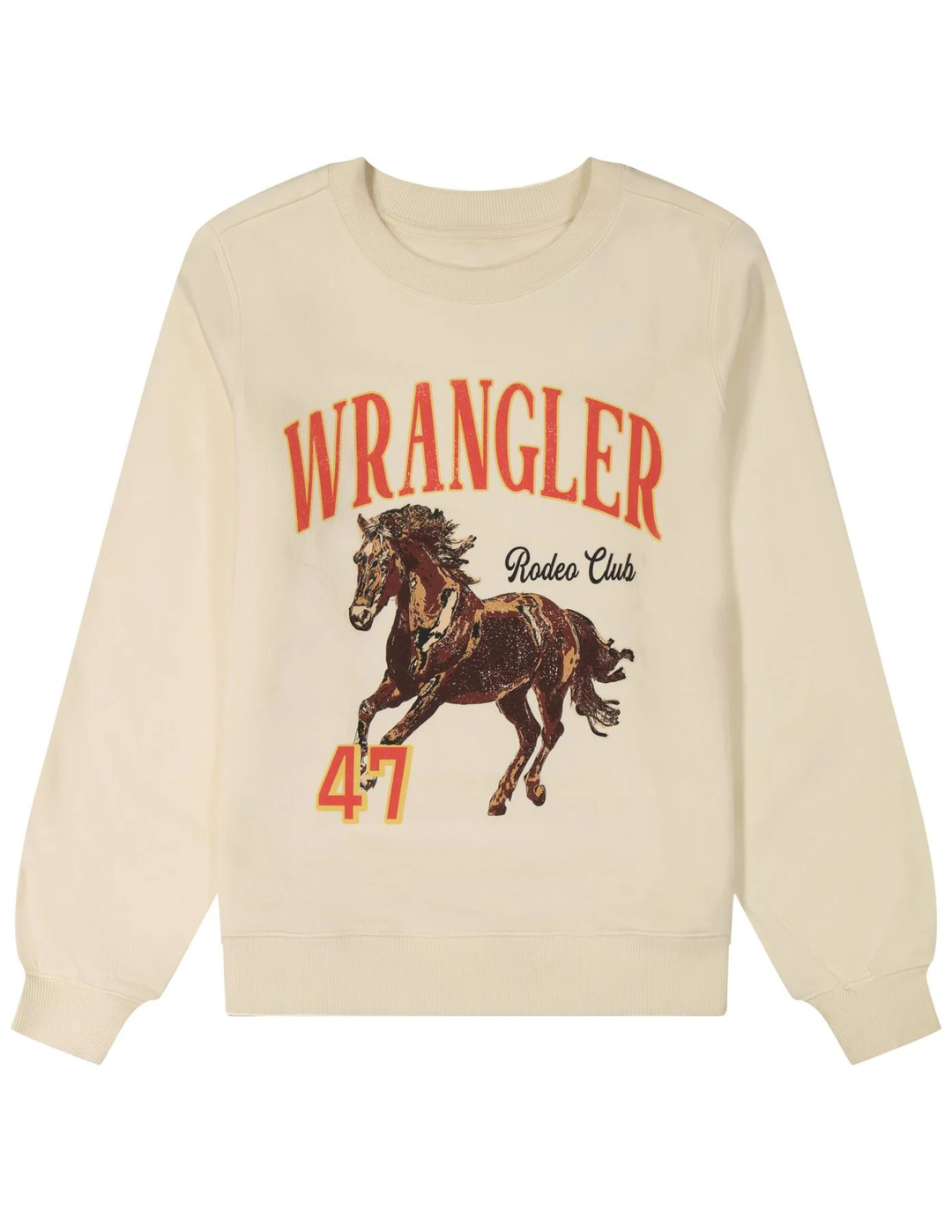 Wrangler Womens Cream Rodeo Club Sweatshirt