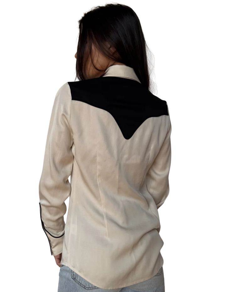 H Bar C Womens Off White San Juan Long Sleeve Shirt
