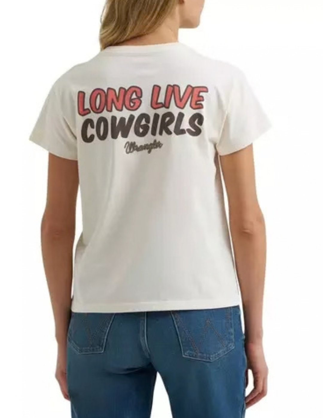 Wrangler Womens Long Live Cowboys T-Shirt