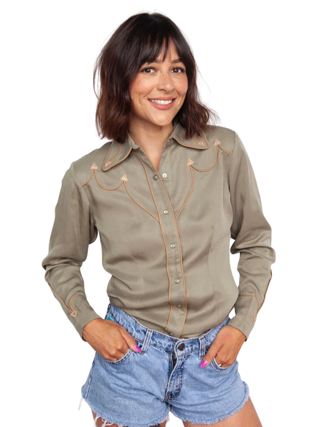 H Bar C Womens Green Lake Tahoe Long Sleeve Shirt