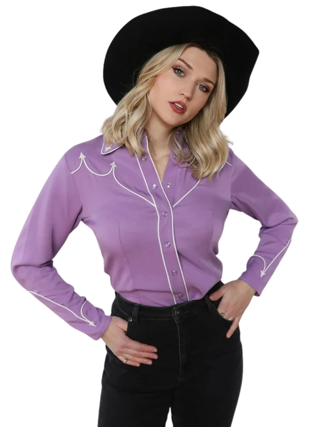 H Bar C Womens Lavender Lake Tahoe Long Sleeve Shirt