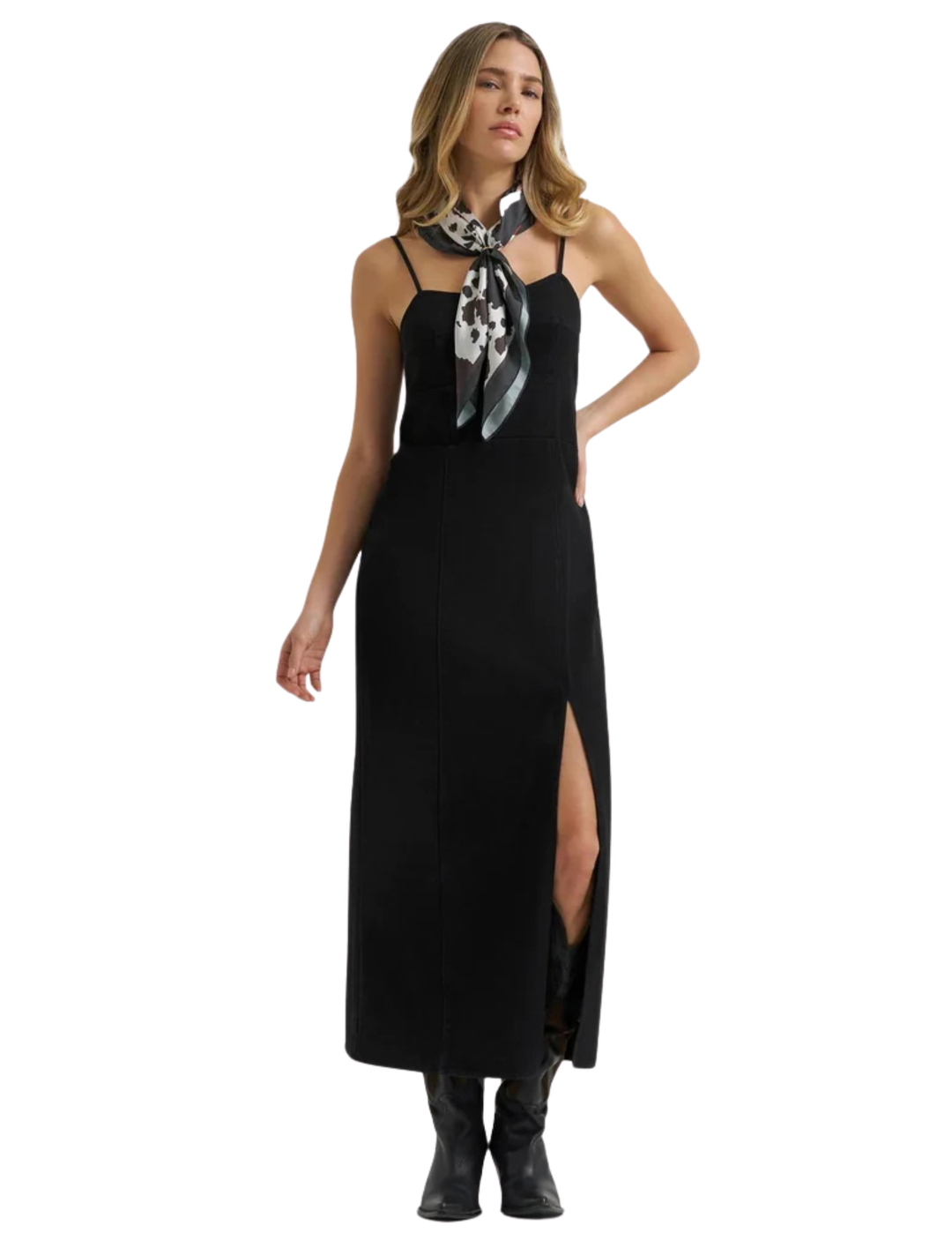 Wrangler Womens Black Maxi Dress