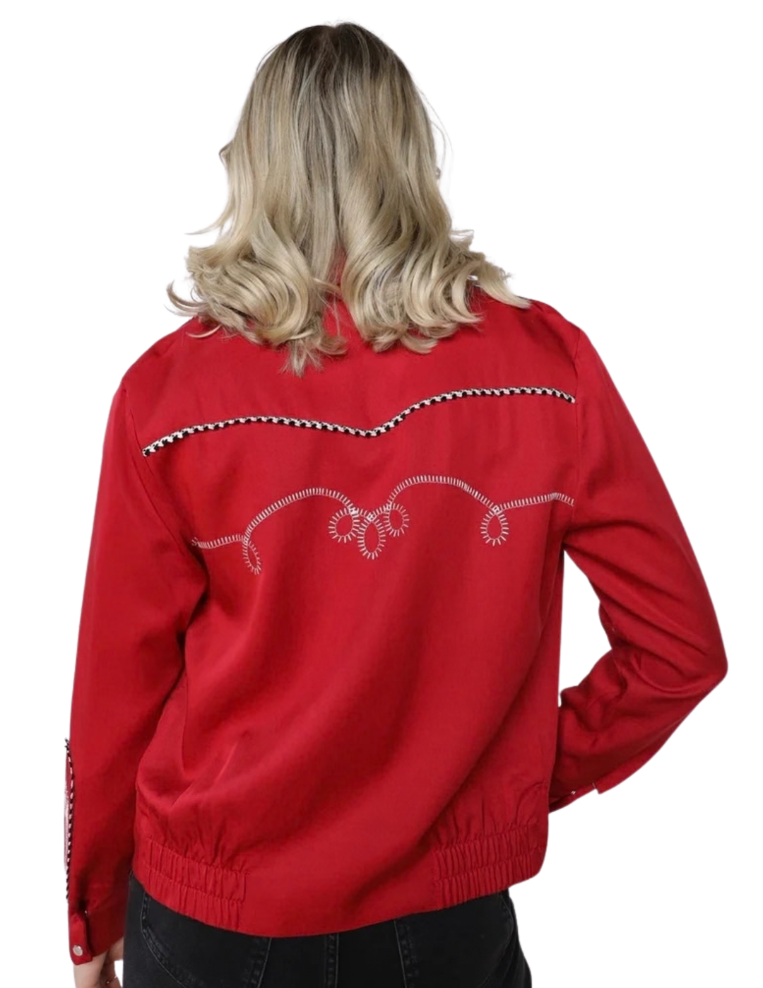 H Bar C Womens Red Bolero Jacket