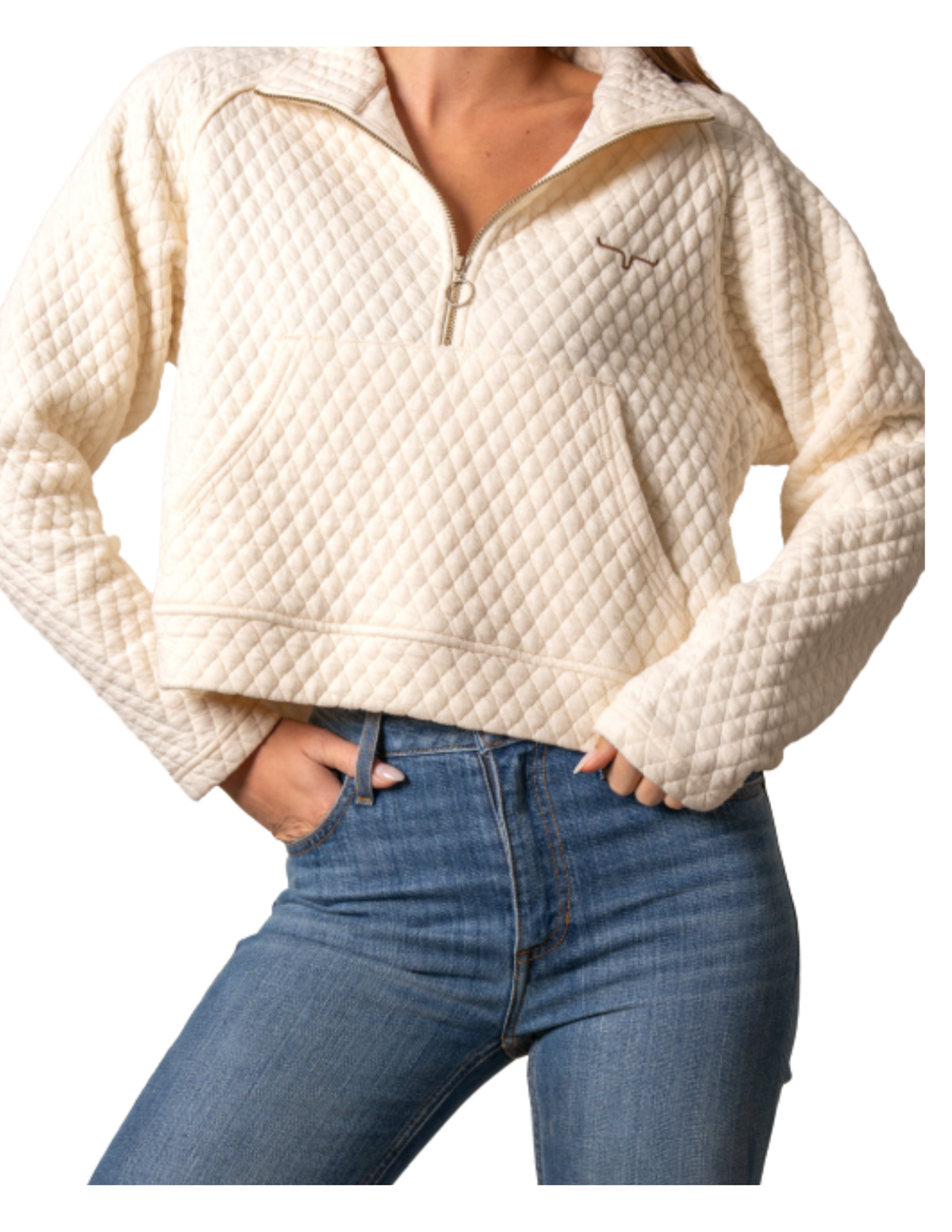 Kimes Ranch Womens Rita Natural 1/2 Zip Jacket