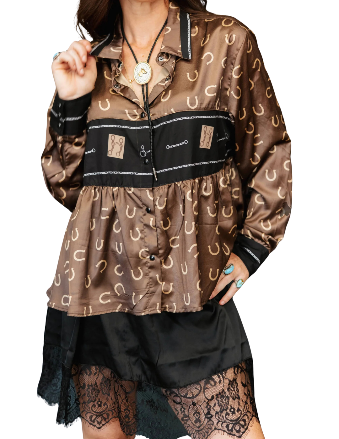 2 Fly Co. Womens A Bit Lucky Top