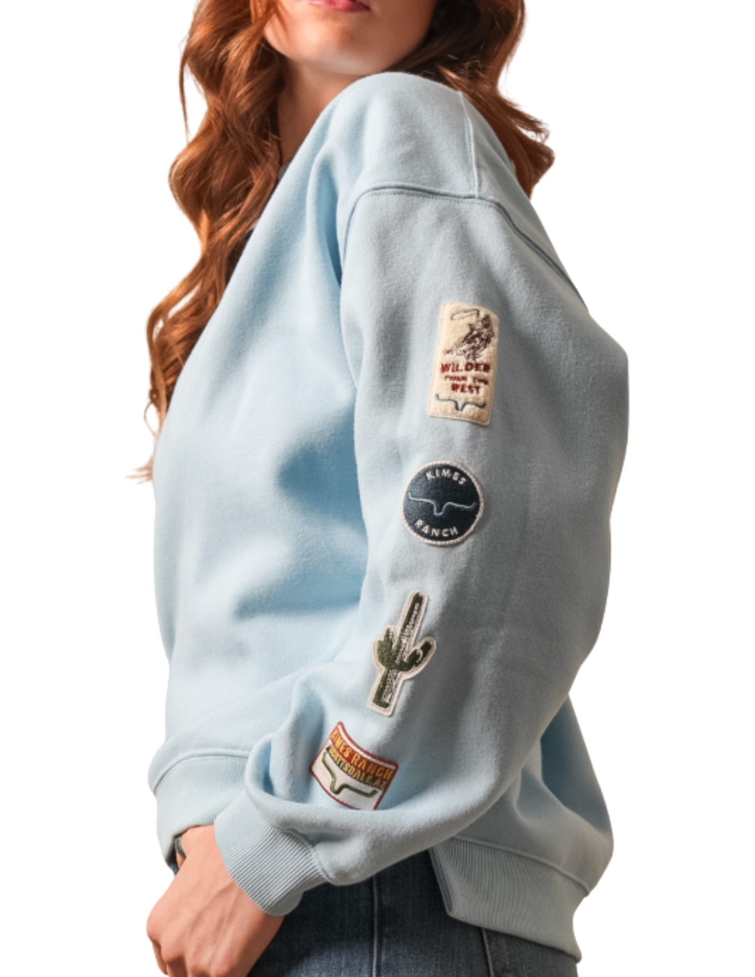 Kimes Ranch Womens Saguaro Ranch Blue Sweatshirt