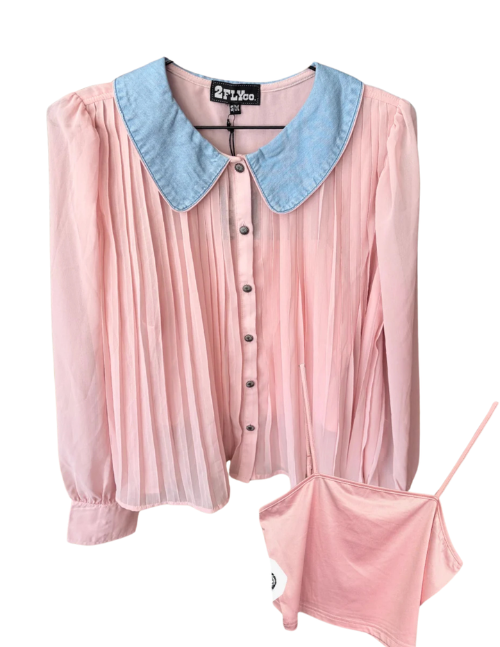 2 Fly Co. Womens Desert Bloom Blush Top