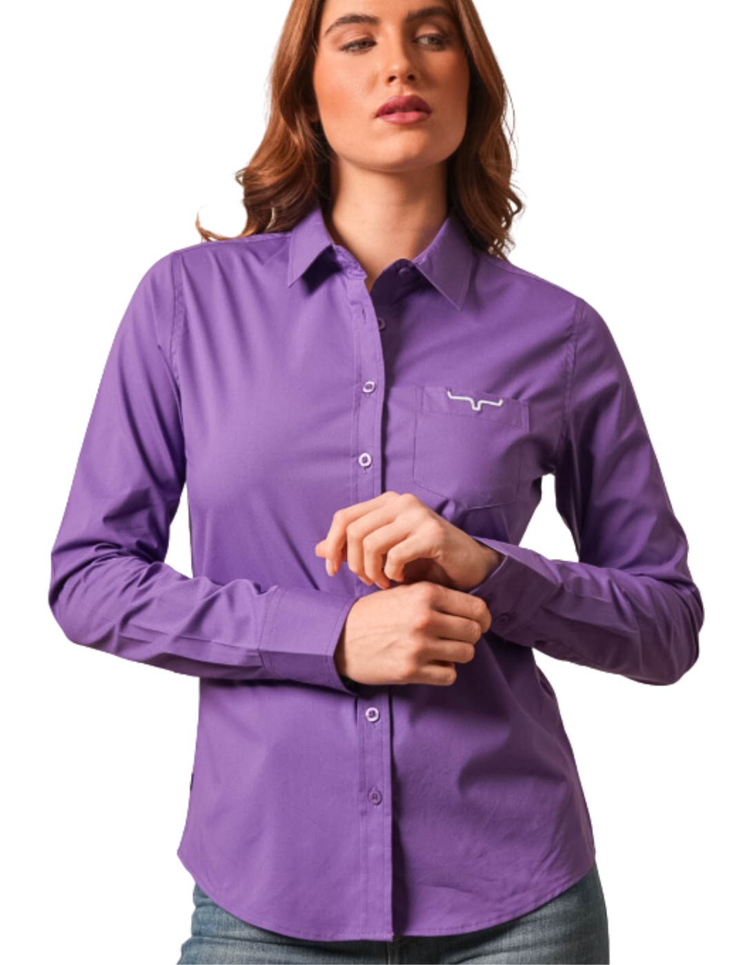 Kimes Ranch Purple KR Team Long Sleeve Shirt