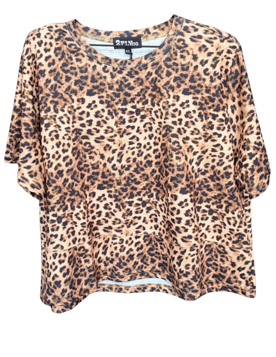 2 Fly Co. Womens Spot Me Out Leopard Shirt