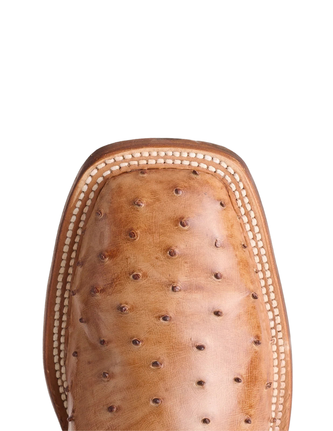 Lucchese Mens Harmon Barnwood Tan Ostrich Boots