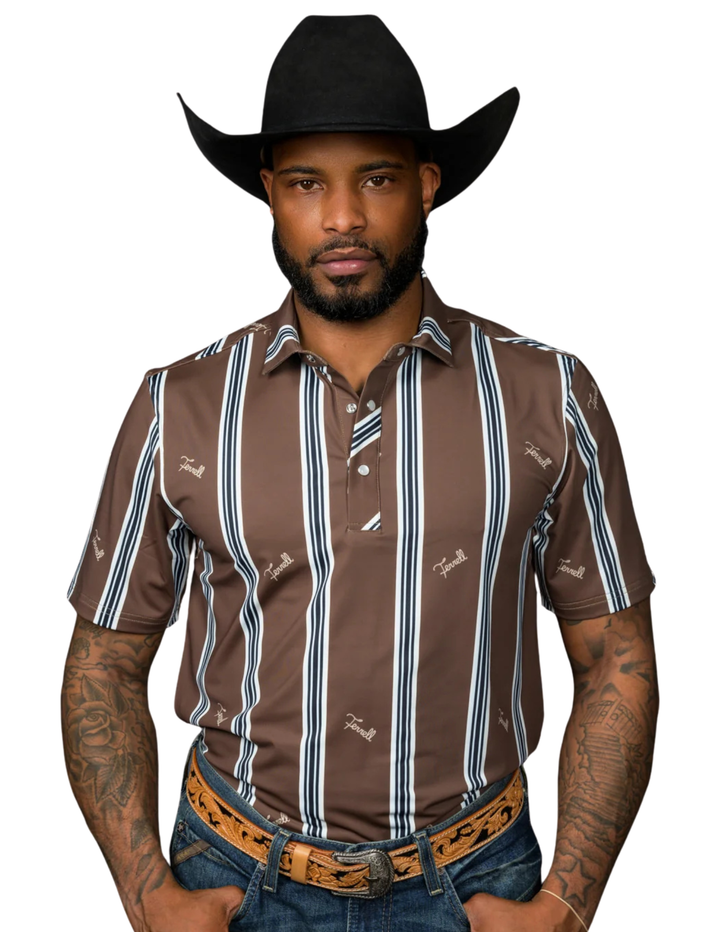 Ferrell Mens The Rhett Brown Polo