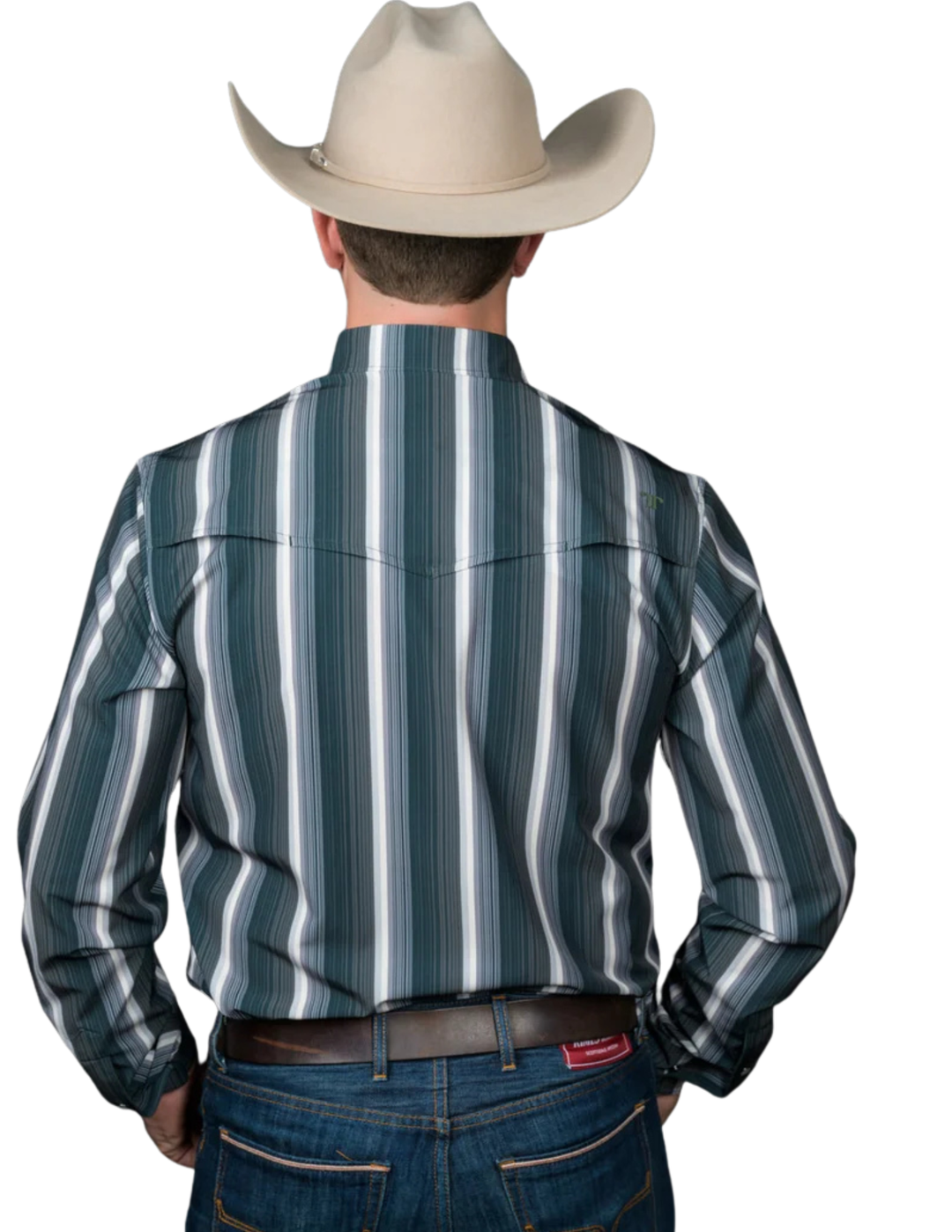 Ferrell Mens The Tristan Black Long Sleeve Pearl Snap Shirt