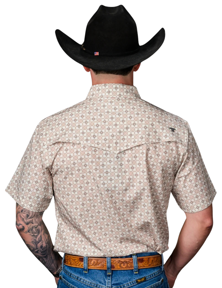 Ferrell Mens The Callen Pearl Snap Short Sleeve Shirt