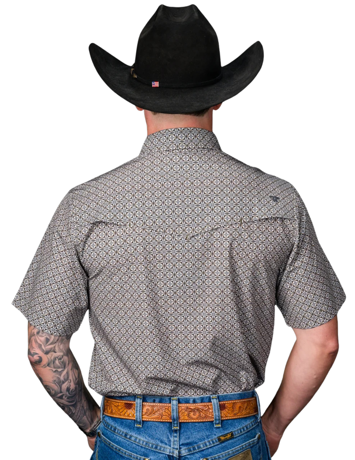 Ferrell Mens The Archer Pearl Snap Short Sleeve Shirt