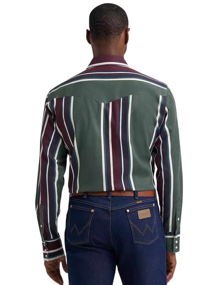 Wrangler Mens Brushpopper Long Sleeve Shirt